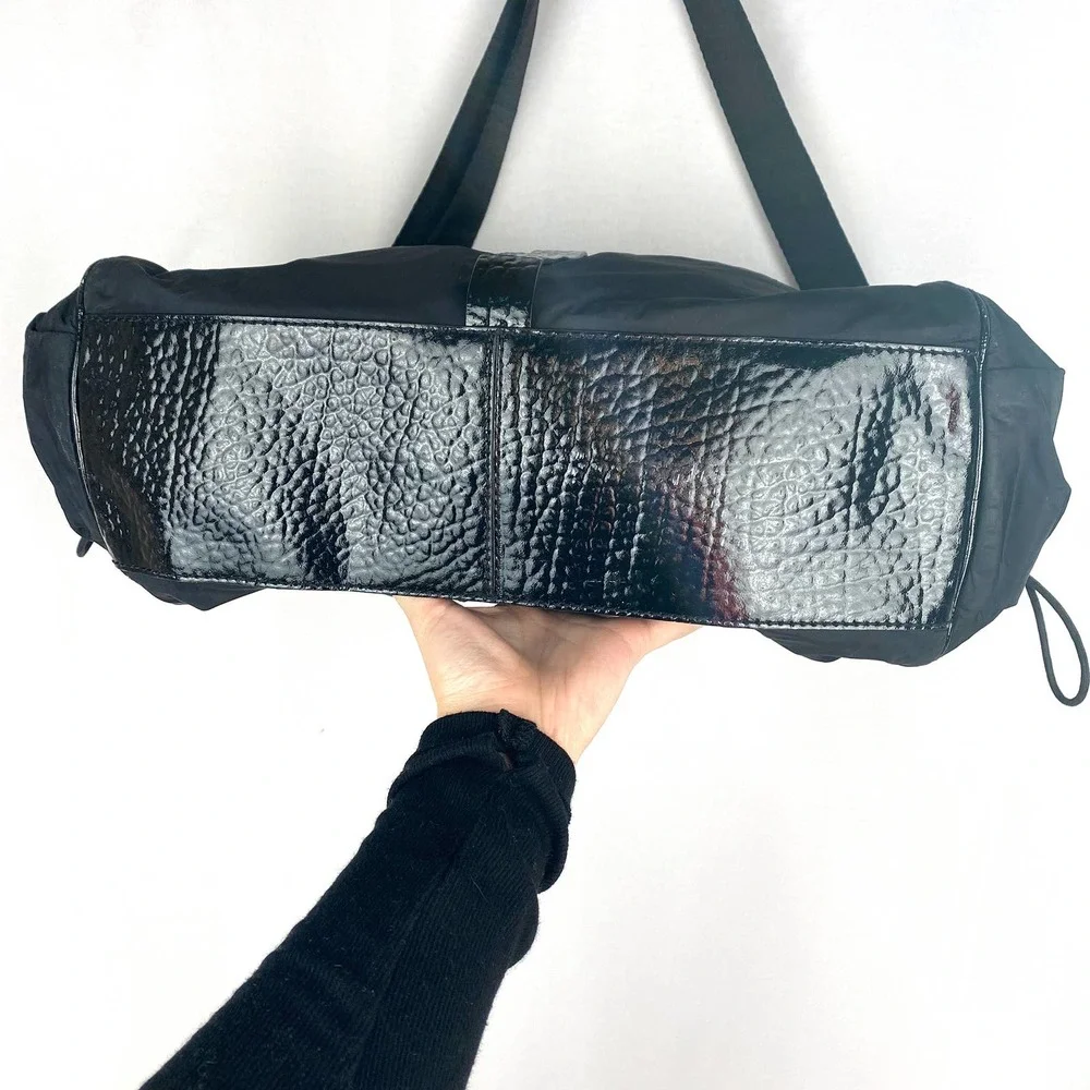 Cole Haan Diaper Bag Kyle Collection Black Nylon Adjustable Strap Baby Purse